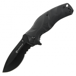 Couteau pliant Smith & Wesson Black Ops Linerlock A/O - Noir