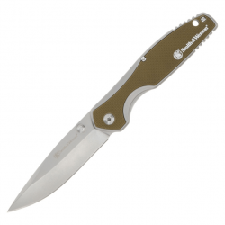 Couteau pliant Smith & Wesson Cleft Linerlock A/O Tan - Coyote