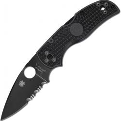 Couteau pliant Spyderco Native 5 Lockback Black Serr - Autre