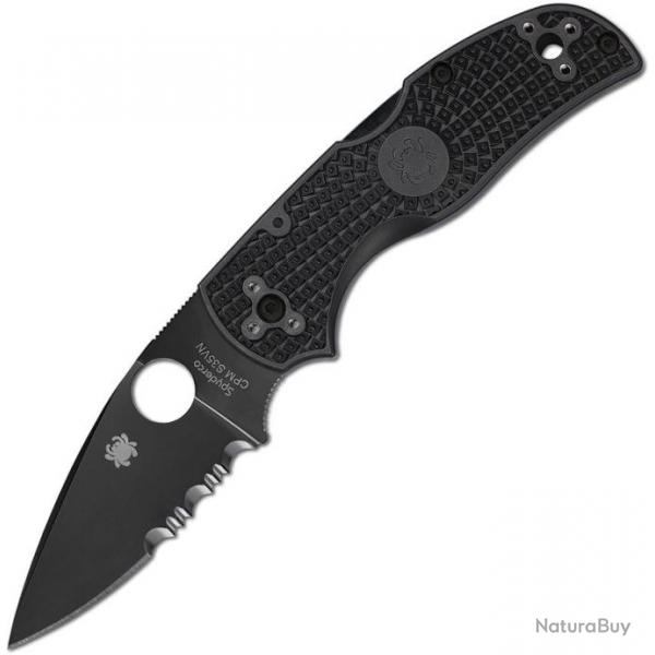 Couteau pliant Spyderco Native 5 Lockback Black Serr - Autre