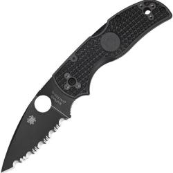 Couteau pliant Spyderco Native 5 Lockback Blk Serrated - Autre