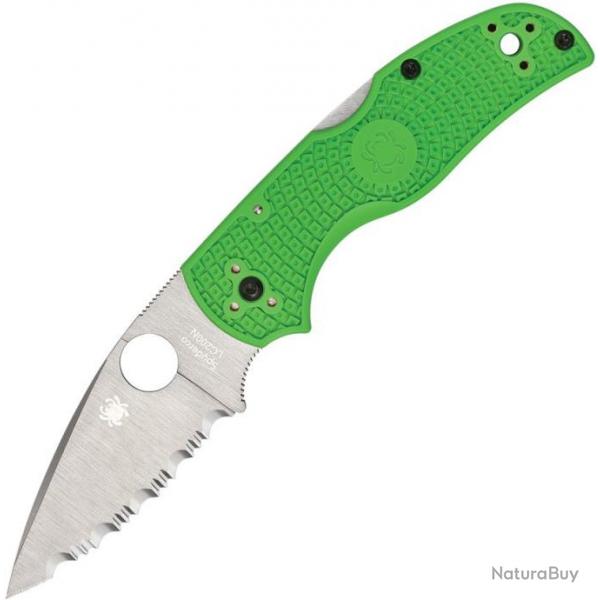 Couteau pliant Spyderco Native 5 Salt Lockback Green - Autre