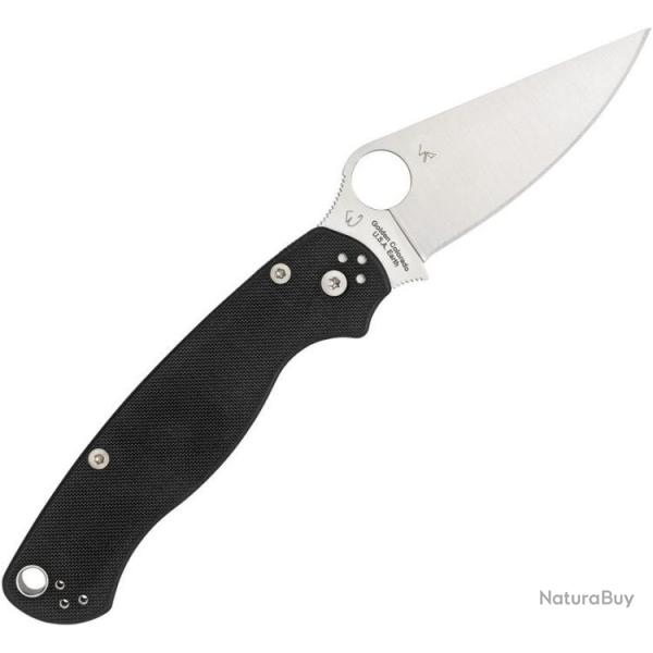 Couteau pliant Spyderco Para Military 2 Black G10 Left - Autre