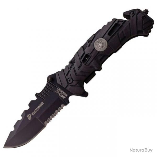 Couteau pliant US Marine Corps Linerlock A/O 1049 - Noir