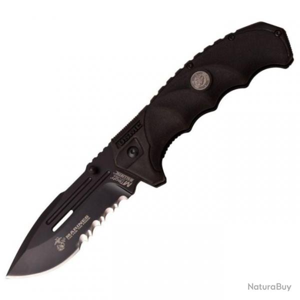 Couteau pliant US Marine Corps Linerlock A/O 1053 - Noir