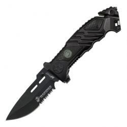 Couteau pliant US Marine Corps Rescue Linerlock A/O 1023 - Noir