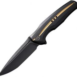 Couteau pliant We Knife Co Ltd 601X Framelock Black/Gold - Autre