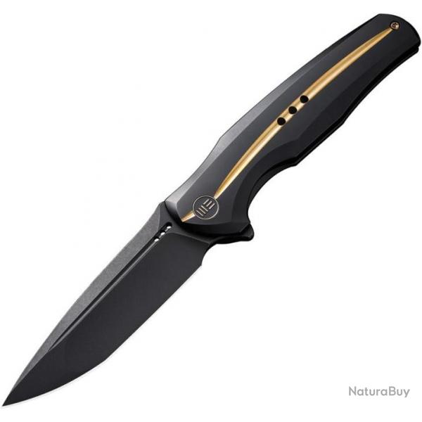 Couteau pliant We Knife Co Ltd 601X Framelock Black/Gold - Autre