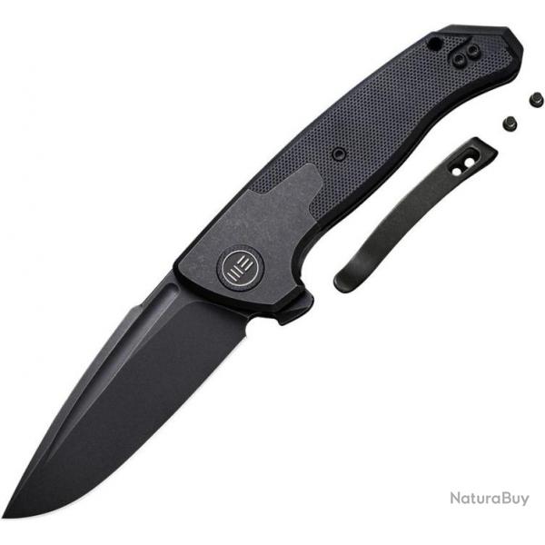 Couteau pliant We Knife Co Ltd Press Check Framelock Black - Autre