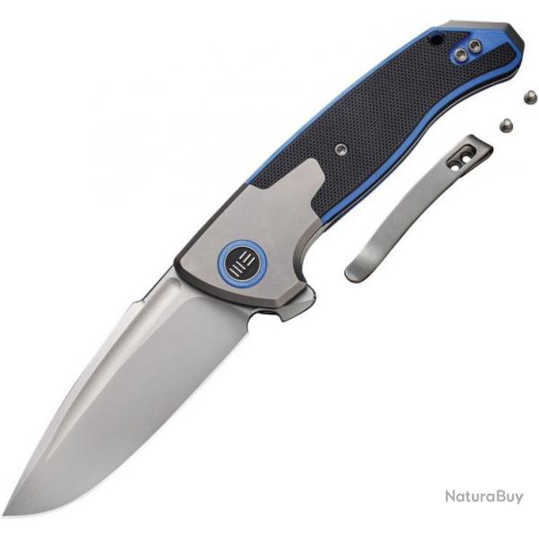 Couteau pliant We Knife Co Ltd Press Check Framelock Blue - Autre