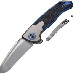 Couteau pliant We Knife Co Ltd Press Check Framelock Blue - Autre