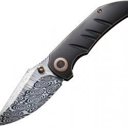 Couteau pliant We Knife Co Ltd Riff-Raff Framelock Damascus - Autre