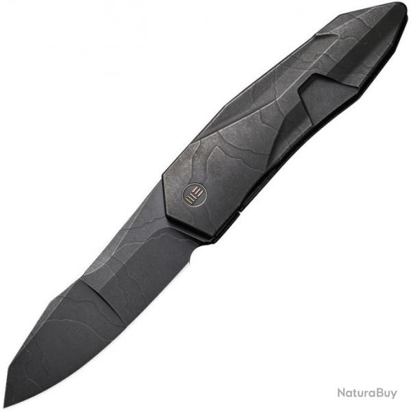 Couteau pliant We Knife Co Ltd Solid Framelock Black Etch - Autre