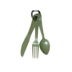 Couverts Mil-Tec 3 pièces US - Vert olive