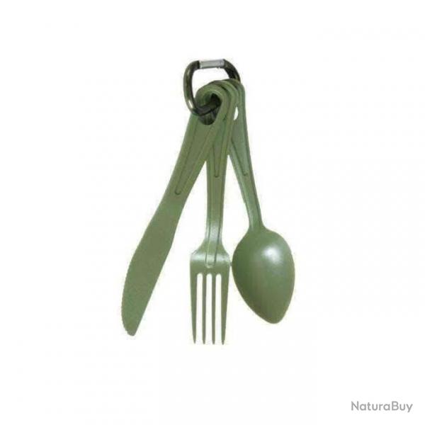 Couverts Mil-Tec 3 pices US - Vert olive