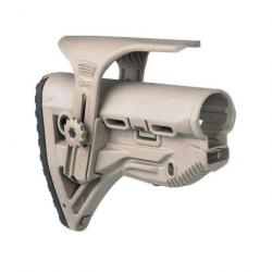 Crosse amortissante avec appuie joue réglable FAB Defense GL-Shock CP - pour AR / M4 / HK416 - Beige