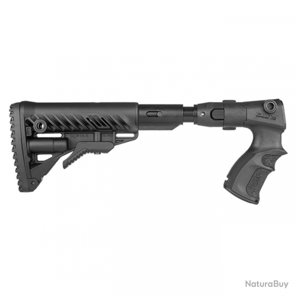 Crosse amortissante et rtractable style M4 FAB Defense AGR 870 FK SB - pour Remington 870 - Noir