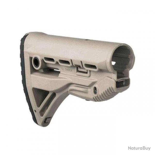 Crosse anti-recul FAB Defense GL-SHOCK pour AR15 et M4 / HK416 - Beige