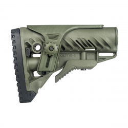 Crosse FAB Defense GLR-16 CP rétractable avec appui joue réglable pour AR15/M4/HK416 - Vert olive