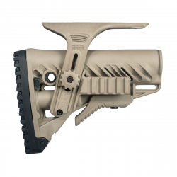 Crosse FAB Defense GLR-16 PCP pour AR15 / M4 / HK416 avec appui joue - Coyote