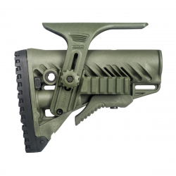 Crosse FAB Defense GLR-16 PCP pour AR15 / M4 / HK416 avec appui joue - Vert olive