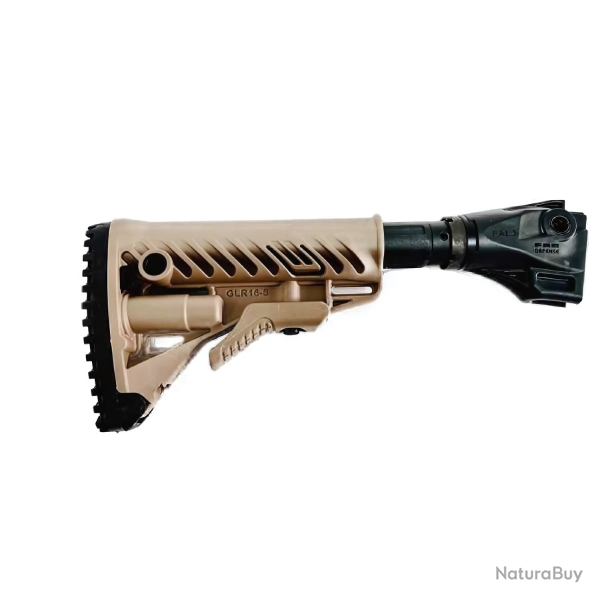 Crosse rtractable M4-FAL FK -  FAB Defense style M4 pour FN FAL - Coyote