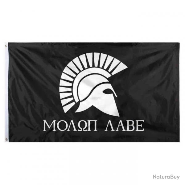 Drapeau Rothco Molon Labe - Noir