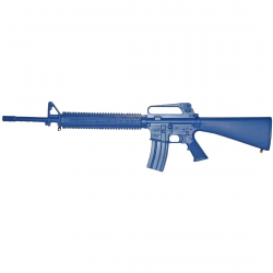 Fusil d'entraînement Blueguns AR15 A2 avec rail - Bleu / AR15 A2 + Rail / Poids factice