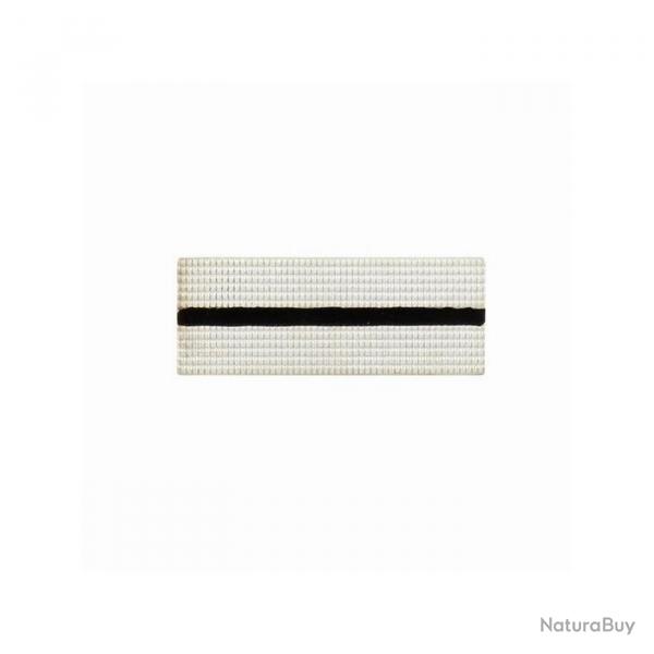 Galon de calot en mtal pour grade Gendarmerie GD - Argent / Lieutenant