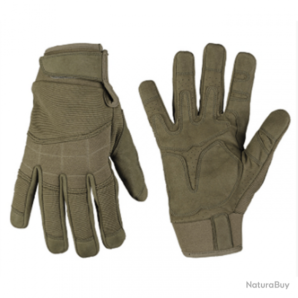 Gants Mil-Tec Assault - Vert olive / M