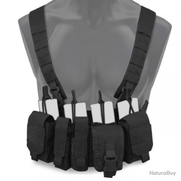 Gilet Chest Rig Bulldog Tactical Gear Kinetic - Noir