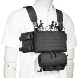 Gilet Chest Rig Tasmanian Tiger Combi Rig - Noir