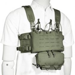 Gilet Chest Rig Tasmanian Tiger Combi Rig - Vert olive