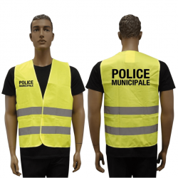 Gilet d'identification Patrol Equipement modèle Fluo Haute Visibilité Police Municipale - Jaune