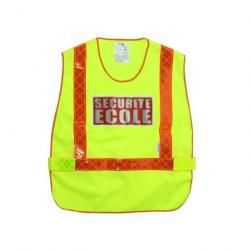 Gilet d'identification Sécurité École - Jaune / Taille unique