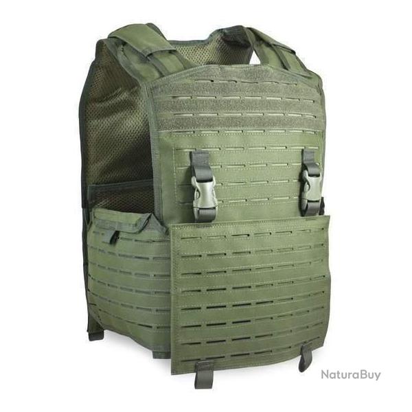 Gilet porte-plaques Bulldog Tactical Gear Mission Alert - Vert olive