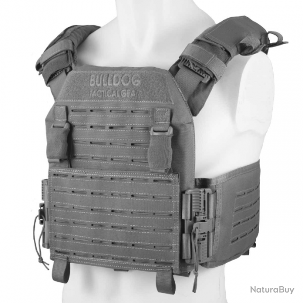 Gilet porte-plaques Bulldog Tactical Gear QR Kinetic - Gris / M (76 - 99 cm)