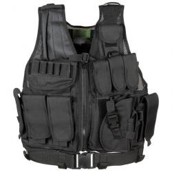 Gilet tactique MFH USMC - Noir