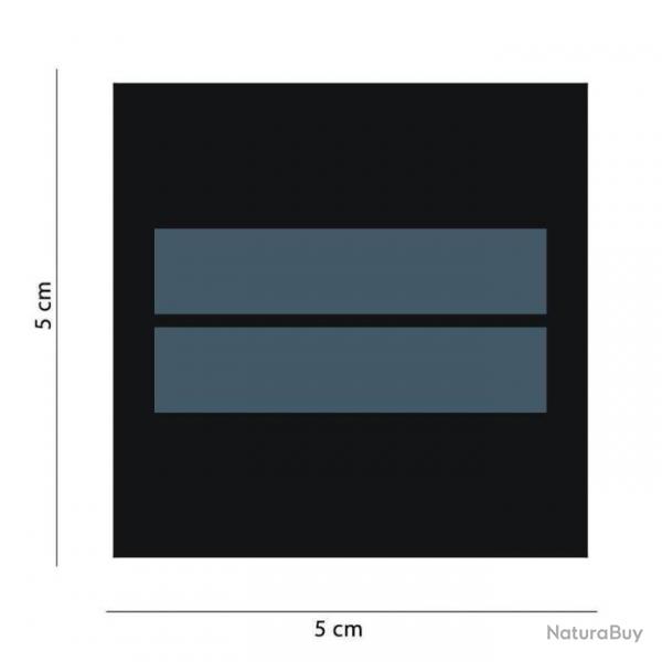 Grade de gendarmerie basse visibilit BK - Noir / Lieutenant