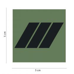Grade Gendarmerie Basse Visibilité VO - Vert olive / Brigadier Chef / MDL Chef