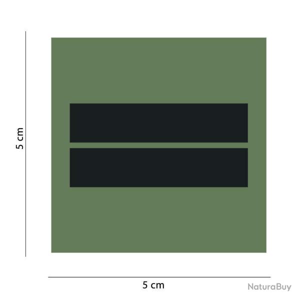 Grade Gendarmerie Basse Visibilit VO - Vert olive / Lieutenant