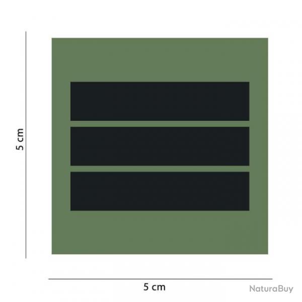 Grade Gendarmerie Basse Visibilit VO - Vert olive / Capitaine