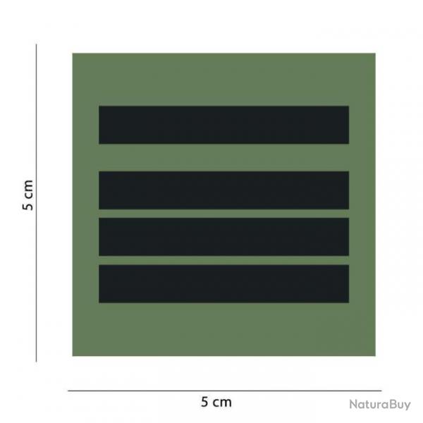 Grade Gendarmerie Basse Visibilit VO - Vert olive / Commandant