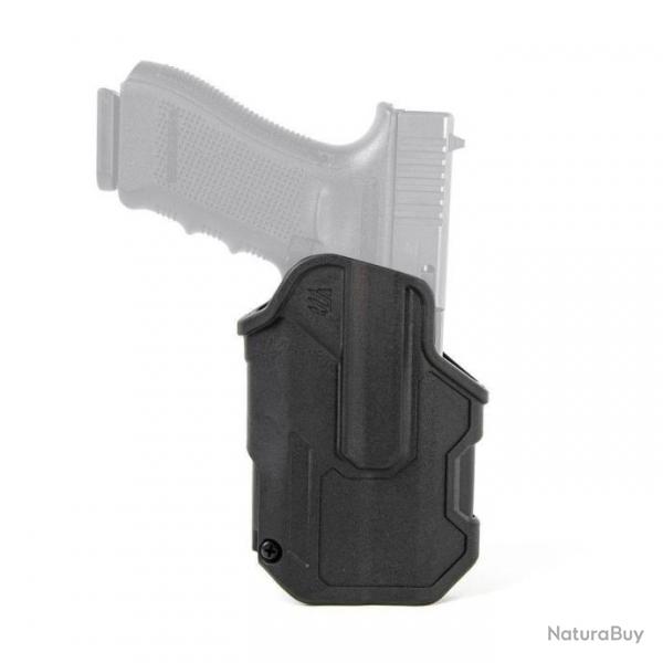 Holster Blackhawk T-Series L2C LB Glock 17/19 avec lampe - Noir / Glock 17 / 19 avec lampe TLR7 ou T