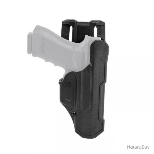 Holster Blackhawk T-Series L2D - Noir / Glock 17 / 19 / 22 / 23 / 31 / 32 / 45 / 47 / Droitier