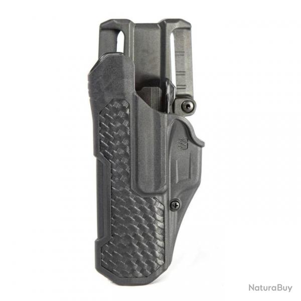 Holster Blackhawk T-Series L2D BW - Noir / Glock 17/19 - Droitier