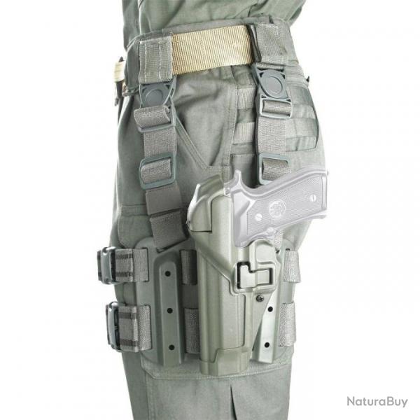 Holster de cuisse Blackhawk Serpa Level 3 - Vert foliage / Sig 220/226 / Gaucher