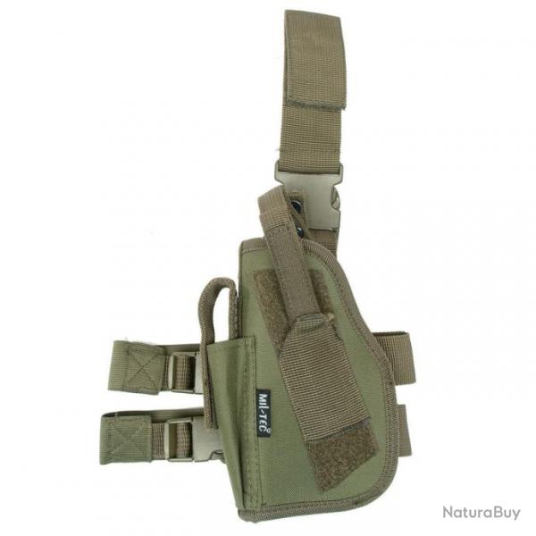 Holster de cuisse Mil-Tec STF03 - Vert / Universel / Gaucher