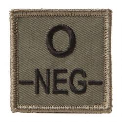 Identifiant de groupe sanguin Ares Velcro - Vert olive / O-