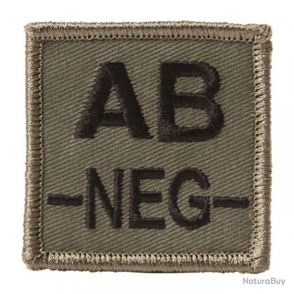 Identifiant de groupe sanguin Ares Velcro - Vert olive / AB-